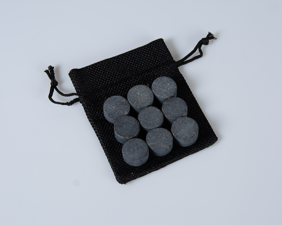 Mini Rounds Whisky Stones With Cloth Freezing Bag